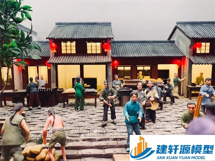 海陵香市微缩模型