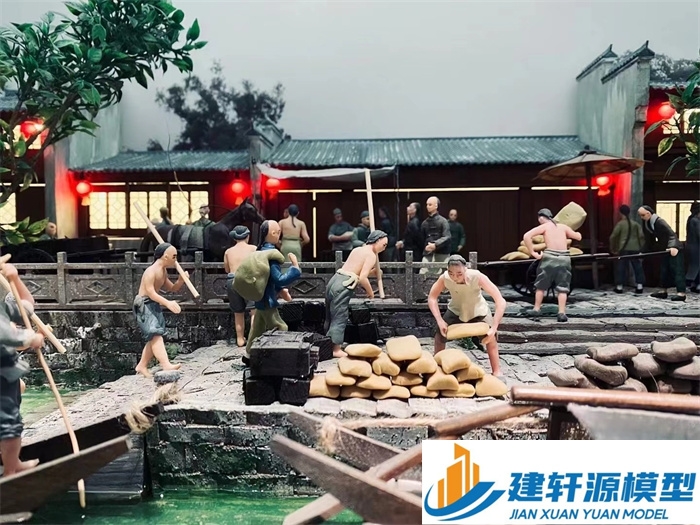 海陵博物馆江南水乡模型